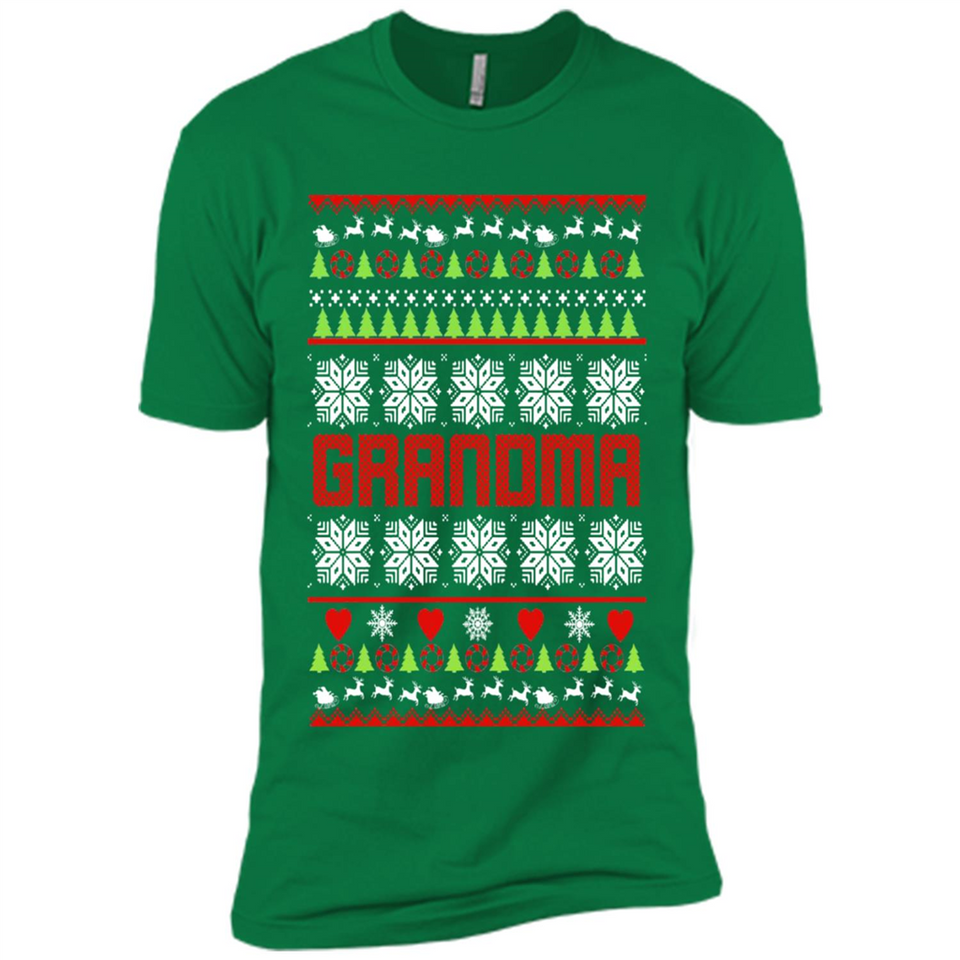 Grandma Ugly Christmas - Premium Short Sleeve T-Shirt