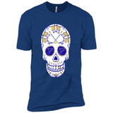 St. Louis Blues Hockey Sugar Skull Day of the Dead