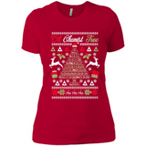 Chemist Tree Shirt Oh Chemistry Tree Ugly Christmas - Ladies' Boyfriend T-Shirt