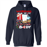 Working On My Santa Body Funny Christmas Gift Sleeve Xmas - Hoodie