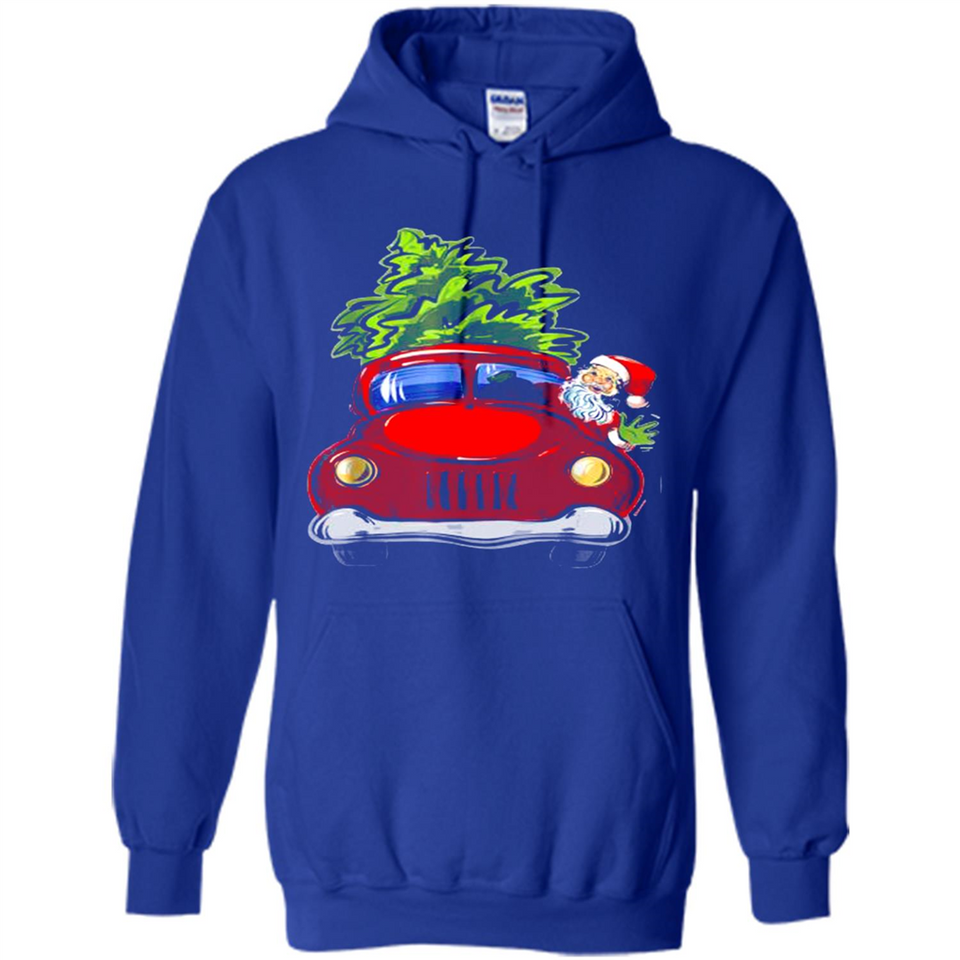 Vintage Santa red Truck Christmas Tree PINGPONG