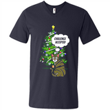 Christmas Tree Cat Long Sleeve Christmas Shirt for Cat Lover - Men's V-Neck