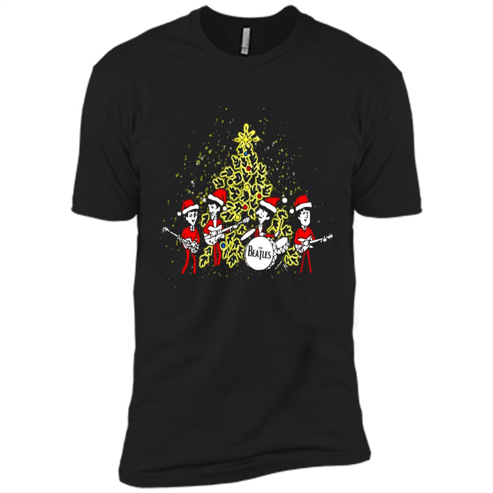The Beatles chibi Christmas - Premium Short Sleeve T-Shirt