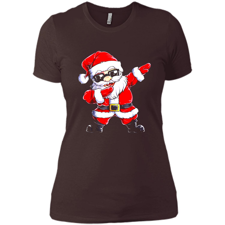 Christmas shirt Dabbing Santa Claus Xmas Gift - Ladies' Boyfriend T-Shirt