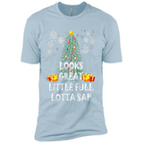 Looks Great Little Full Lotta Sap Funny Christmas Tree Mug PINGPONG - Premium Short Sleeve T-Shirt