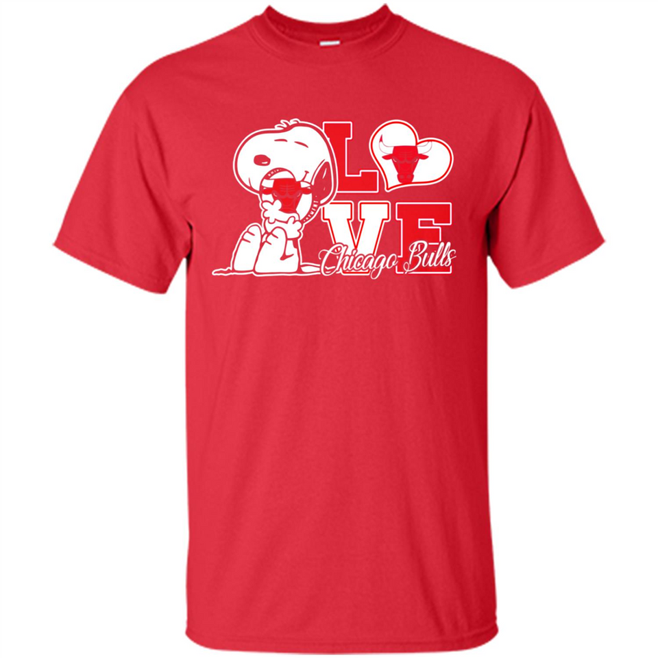 Snoopy loves NBA Chicago Bulls - Shirt