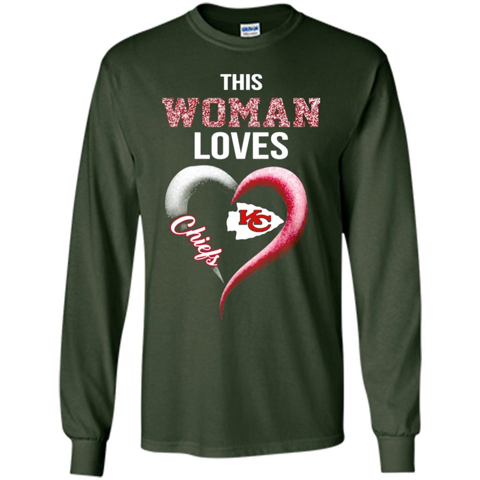 This Woman love Chiefs NFL football team - Long Sleeve T-Shirt