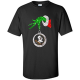 Amazing Florida State Seminoles Glitter Grinch Monogram Ornament Christmas Gift - Shirt