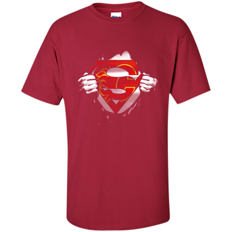 Calgary Flames And Superman Fans - Shirt