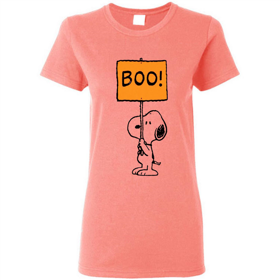 Halloween Snoopy Boo - Ladies Short-Sleeve
