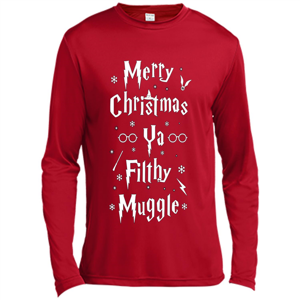 Merry Christmas Ya Filthy Muggle Christmas Sweatshirt PINGPONG