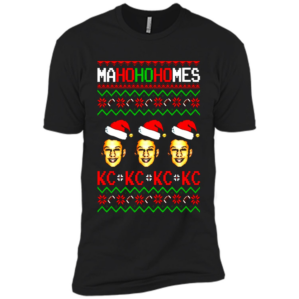 Patrick Mahomes Ma Ho Ho Homes Christmas sweatshirt PINGPONG - Premium Short Sleeve T-Shirt