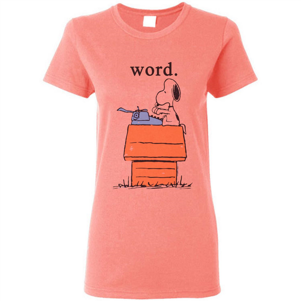 Snoopy Word - Ladies Short-Sleeve