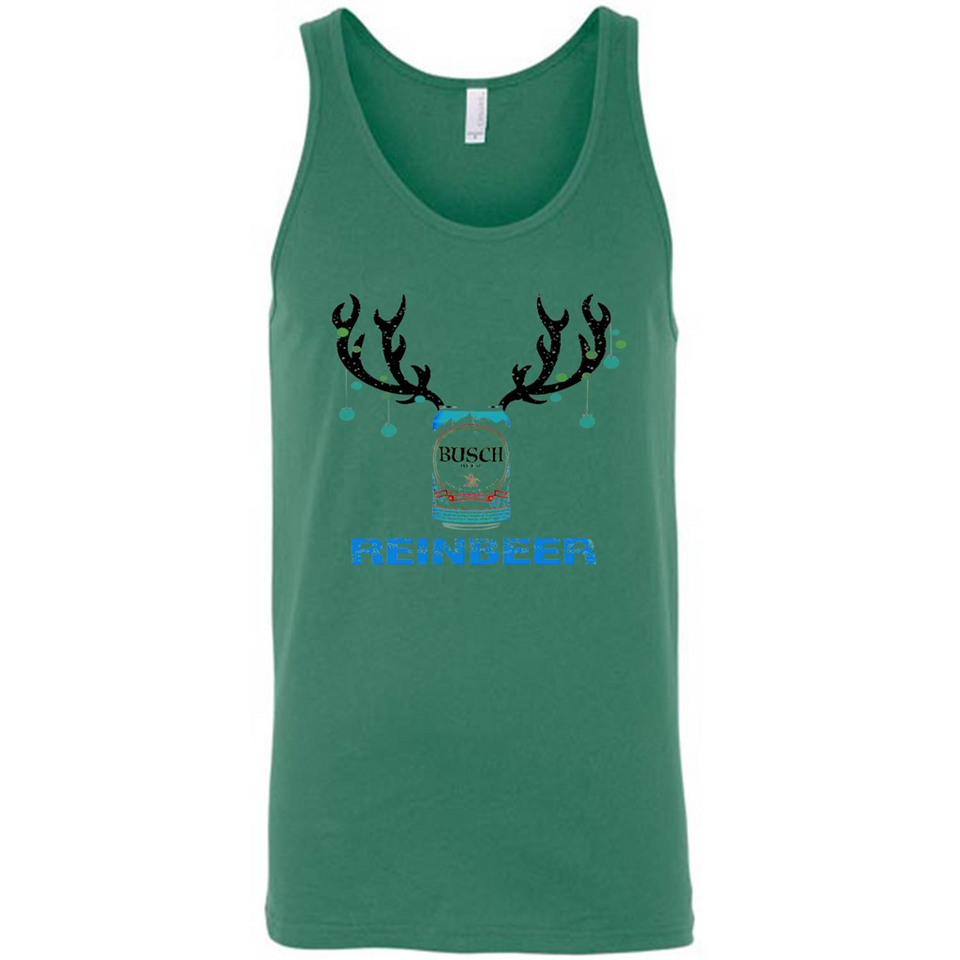 Busch Reinbeer Funny Beer Reindeer Christmas Sweatshirt - Canvas Unisex Tank