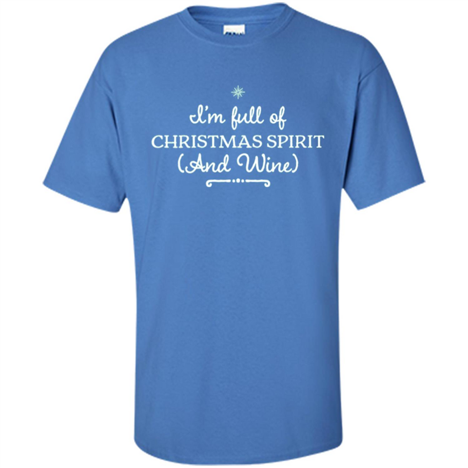 Christmas Tshirt for Women - Christmas Wine