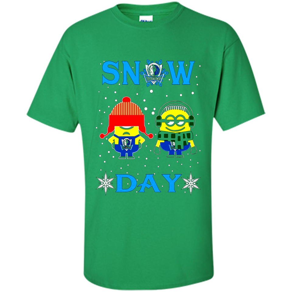 Snow Day Shirt For Dallas Mavericks Vs Minion Fans pingpong