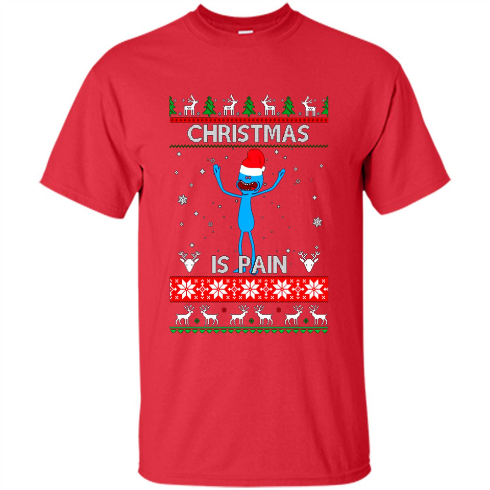 Mr Meeseeks Christmas Is Pain – Rick and Morty Christmas Sweater PINGPONG