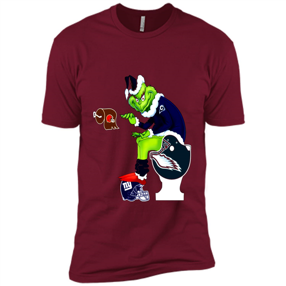Los Angeles Rams Toilet Grinch Santa Claus Football Fan PINGPONG