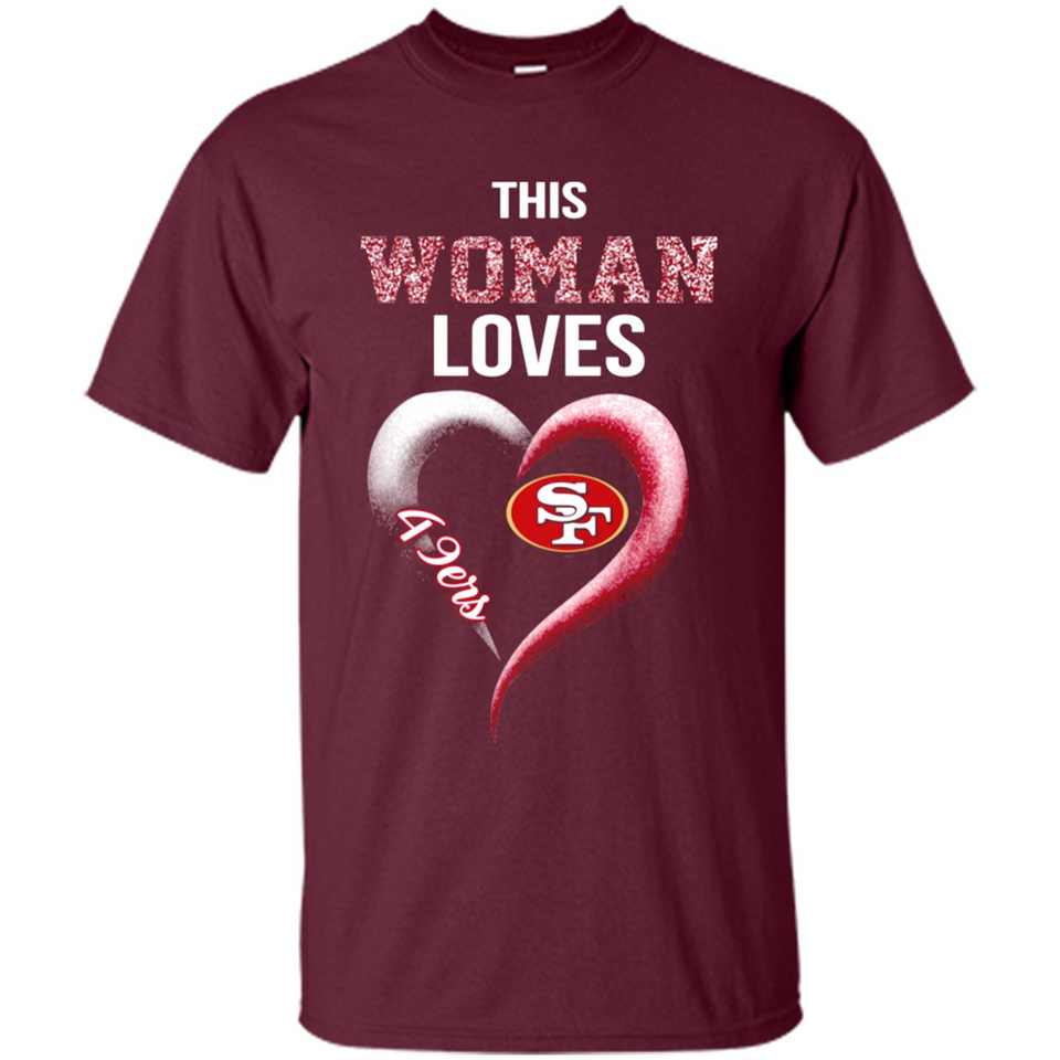 This Woman love 49ers NFL football team - Shirt