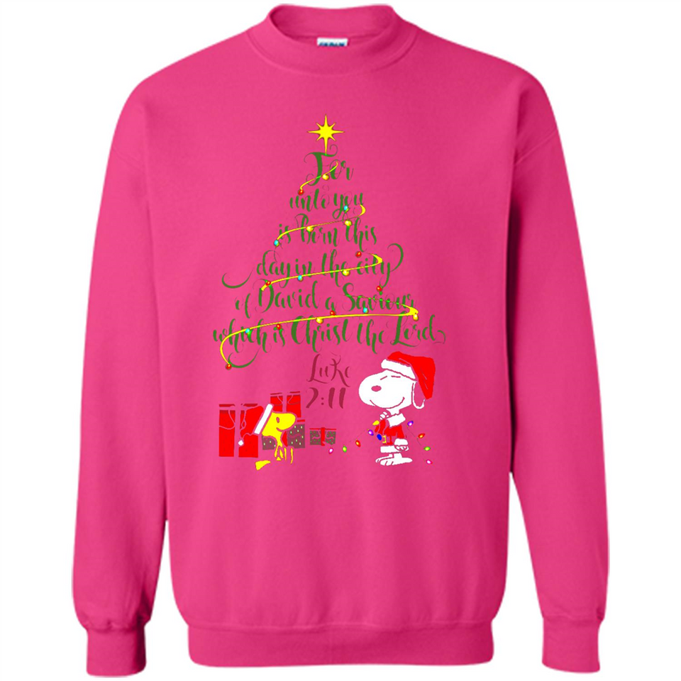 Snoopy Christmas Tree T-Shirt - Sweatshirt