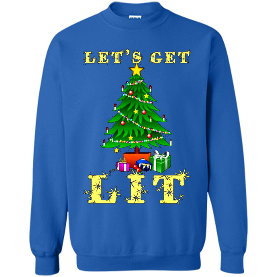 Let’s Get Lit Christmas Drinking sweater PINGPONG