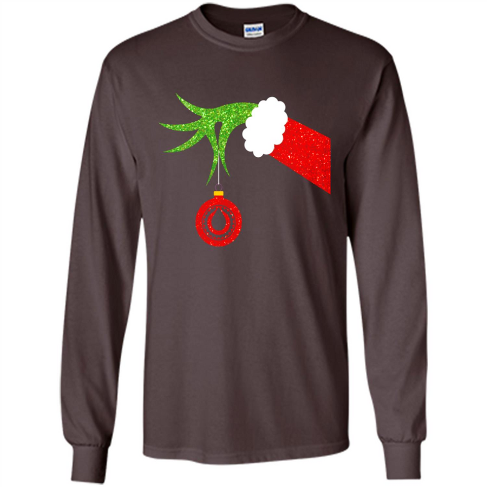 Funny Grinch Hand Holding Oiler Ornament Christmas PING PONG