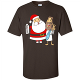 Eggnog Santa And Jesus Christmas