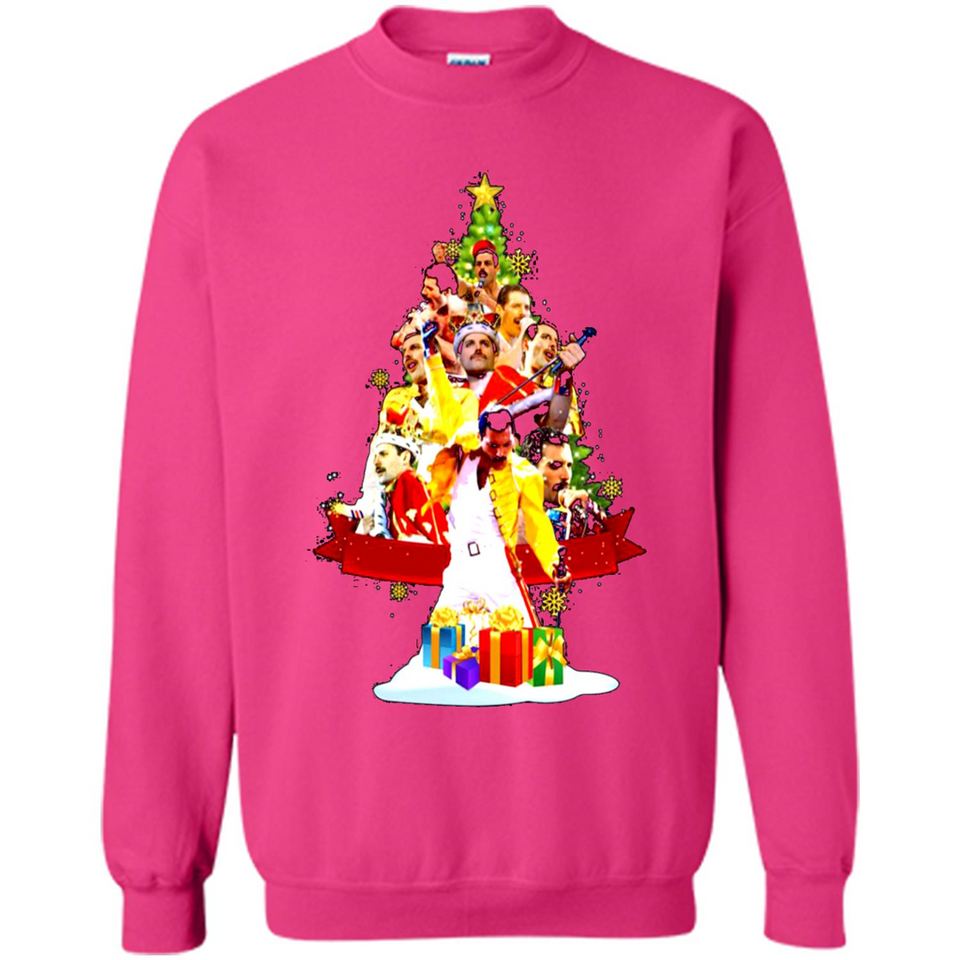 Freddie Mercury Christmas Tree Sweatshirt PING PONG