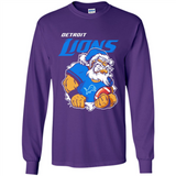 Grumpy Santa Claus Detroit Lions Football Team PINGPONG