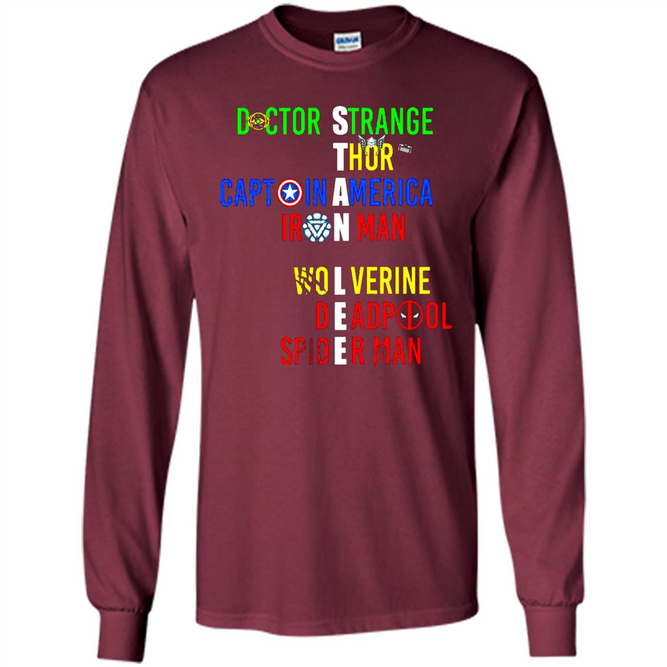 RIP Stan Lee Doctor Strange Thor Caption America Iron Man Shirt PINGPONG - Long Sleeve T-Shirt