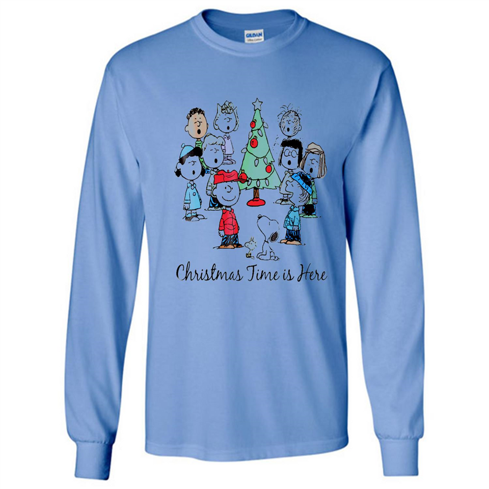 Snoopy Christmas Time Is Here Sporty T-Shirt - Long Sleeve T-Shirt