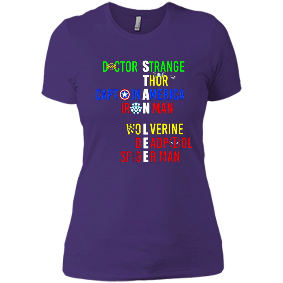 RIP Stan Lee Doctor Strange Thor Caption America Iron Man Shirt PINGPONG - Ladies' Boyfriend T-Shirt