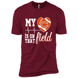 Chicago Bears Football My Heart is on that Field - Premium Short Sleeve T-Shirt