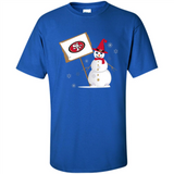 San Francisco 49ers Snowman Funny