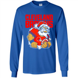 Grumpy Santa Claus Cleveland Browns Football Team PINGPONG