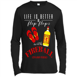 LIFE IS BETTER IN FLIP FLOPS WITH FIREBALL WHISKEY