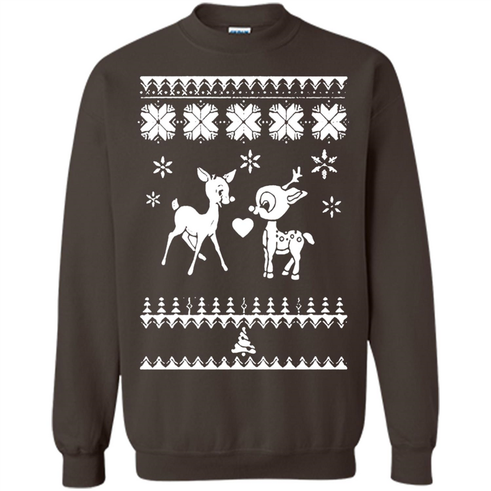 Rudolph and Clarice Ugly Christmas Sweater - Sweatshirt
