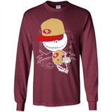 Jack Skellington The Nightmare Before Christmas-49ers Football - Long Sleeve T-Shirt