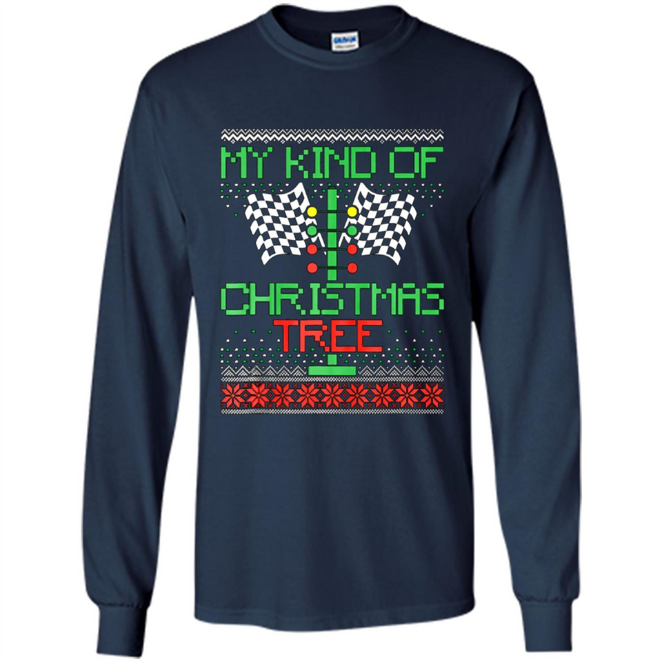 Funny Drag Racing Ugly Christmas Holiday Tree PING PONG