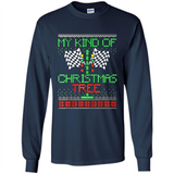Funny Drag Racing Ugly Christmas Holiday Tree PING PONG