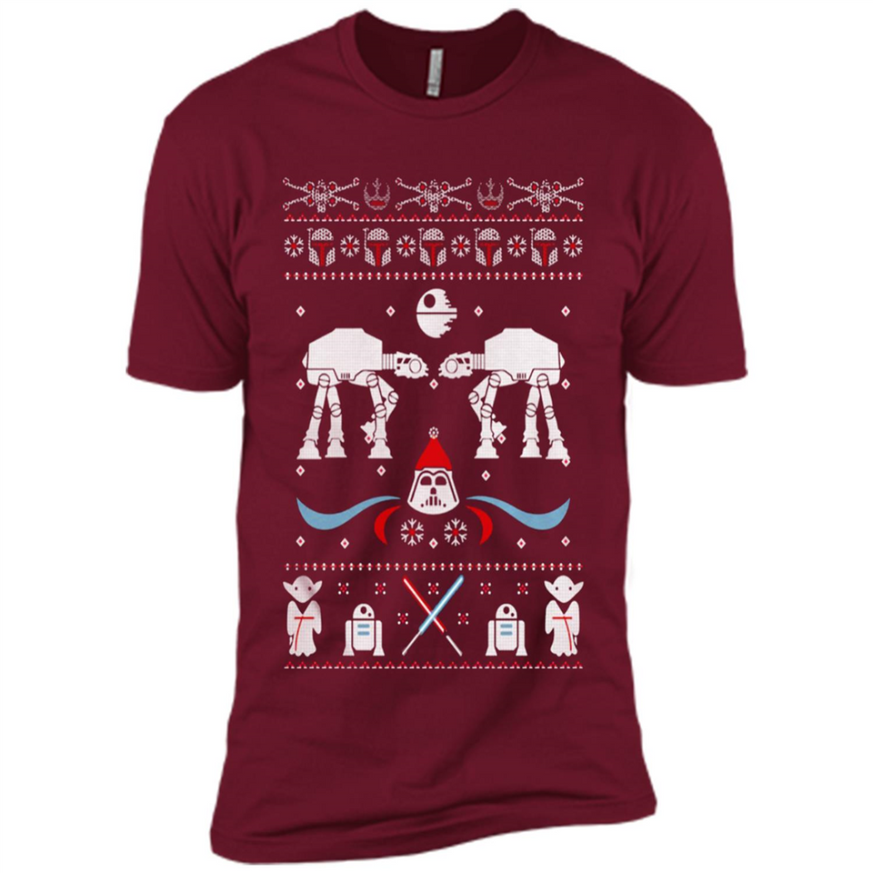 Star Wars Icons Funny Ugly Christmas - Premium Short Sleeve T-Shirt