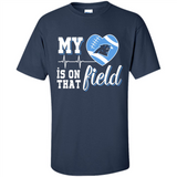 Carolina Panthers Football My Heart is on that Field - Shirt