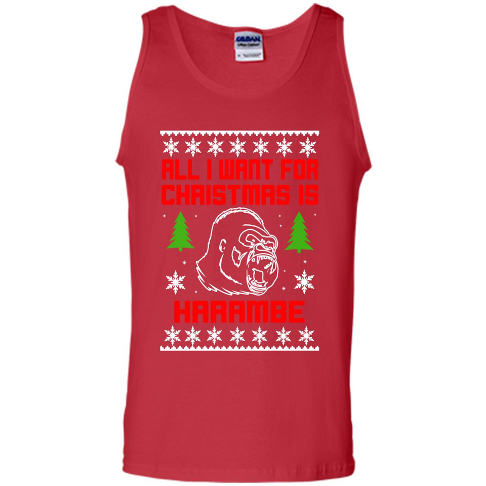All I Want For Christmas Is HarambeT Rex Attack Reindeer ugly sweater PINGPONG
