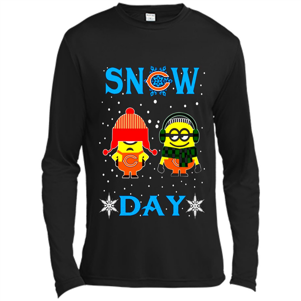 Snow Day Shirt For Chicago Bears Vs Minion Fans pingpong