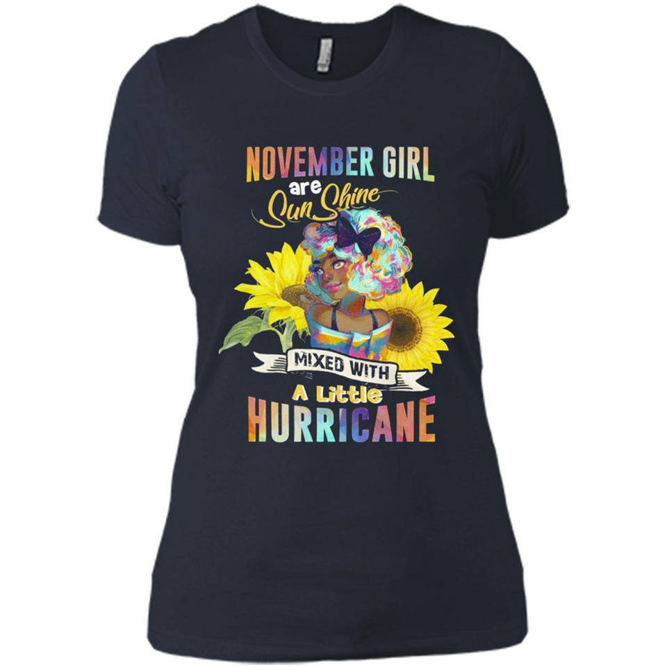 November Girls Sunflower - Ladies' Boyfriend T-Shirt