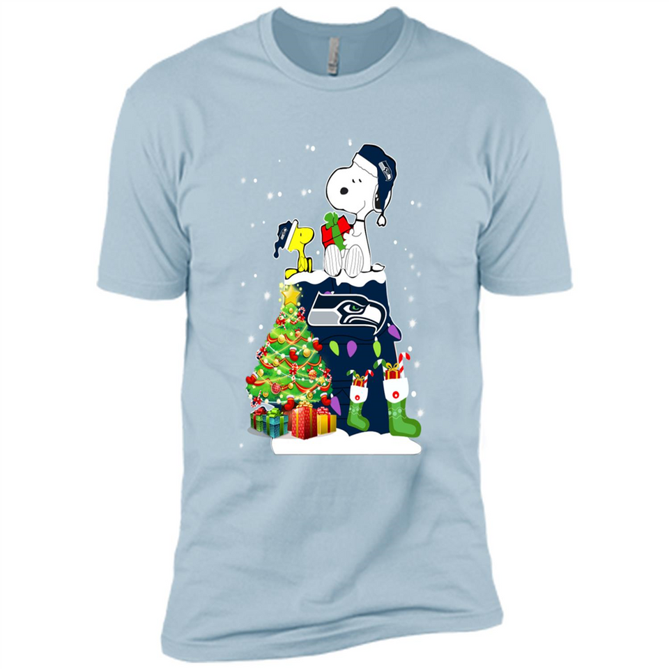 SEATTLE SEAHAWKS SNOOPY & WOODSTOCK CHRISTMAS