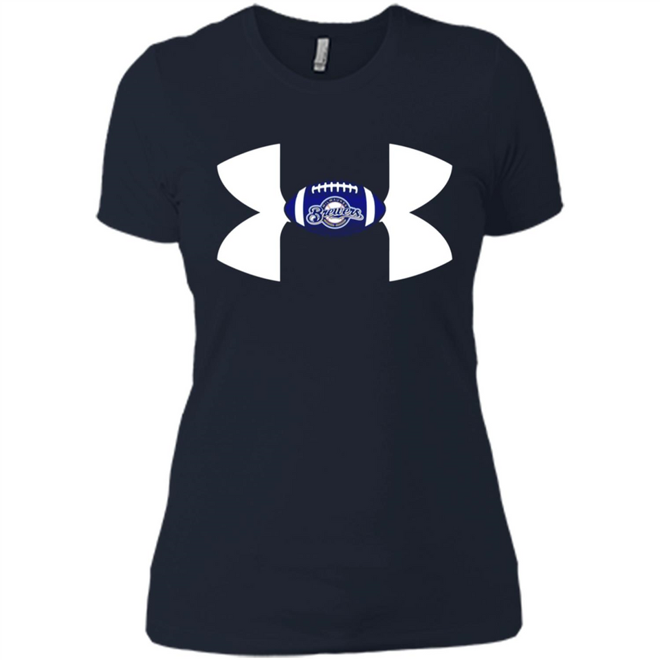 Milwaukee Brewers Under Armour Logo - Ladies' Boyfriend T-Shirt