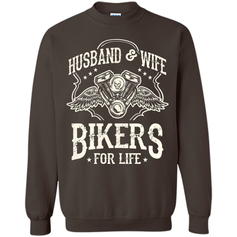 Husband & Wife Biker For Life Couple