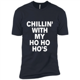 Chillin With My Ho Ho Ho's Funny Christmas - Premium Short Sleeve T-Shirt