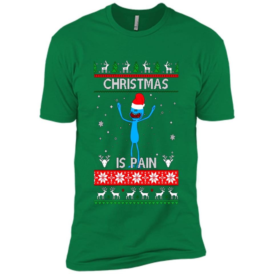 Mr Meeseeks Christmas Is Pain – Rick and Morty Christmas Sweater PINGPONG